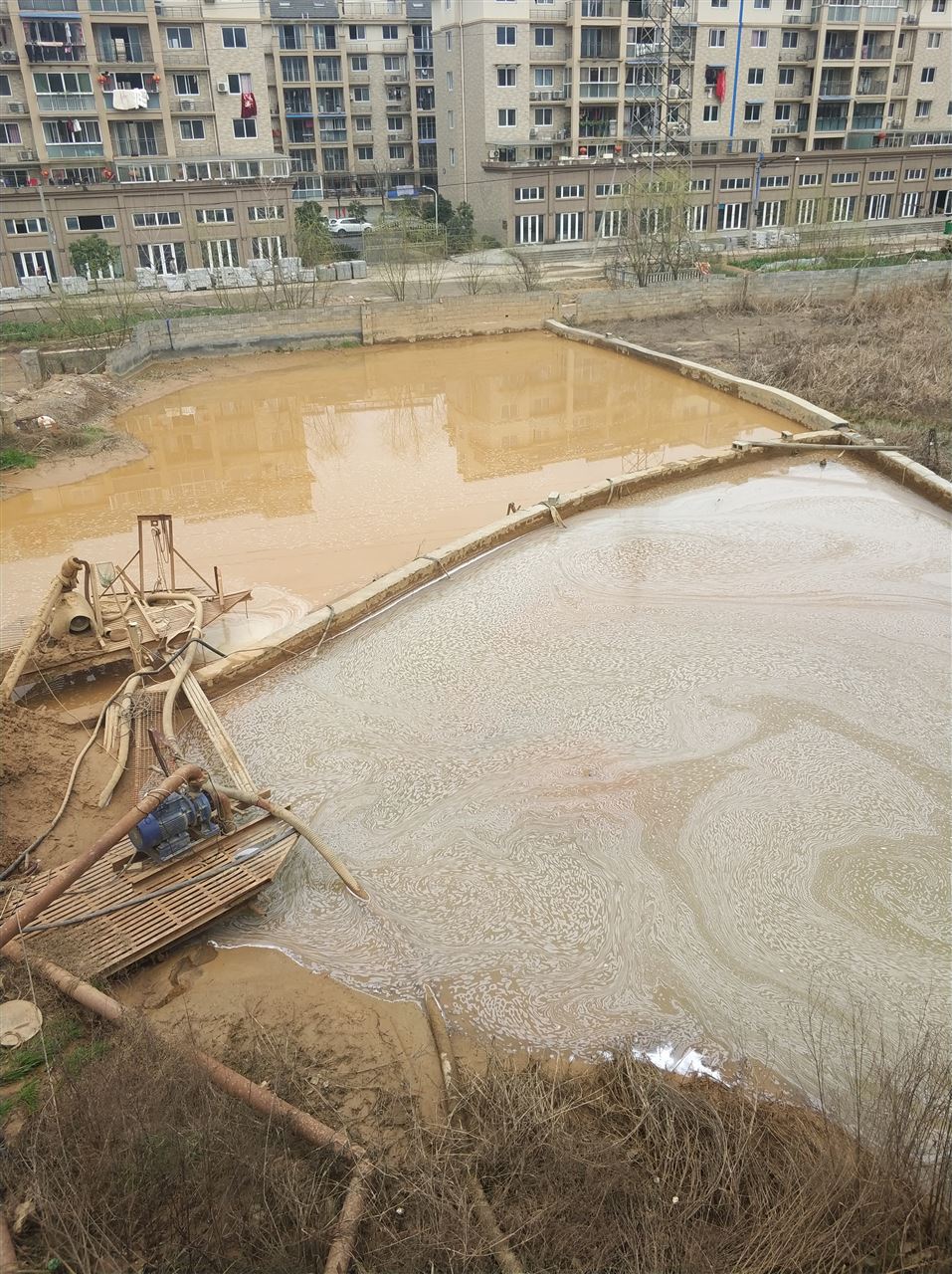 冯坡镇沉淀池淤泥清理-厂区废水池淤泥清淤
